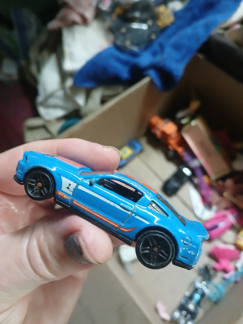 1:64 scale Hot Wheels '10 Ford Shelby GT500.